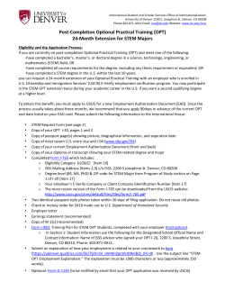 F-1 OPT Extension for STEM Majors
