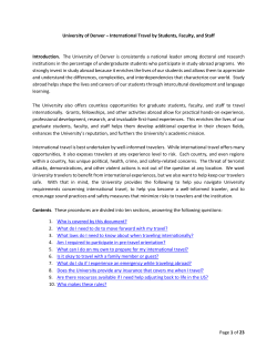 DU Travel Abroad Policies