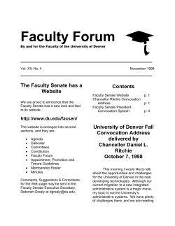 Fall 1998 Convocation Speeches