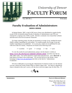 Letter from the President