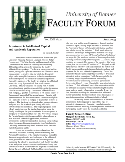 Investment in Intellectual Capital and Academic Reputation