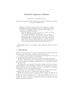 "Transitive Signature Schemes,"