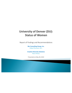 Status of Women Report