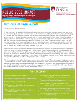 Spring 2016 Public Good Impact Newsletter (PDF)