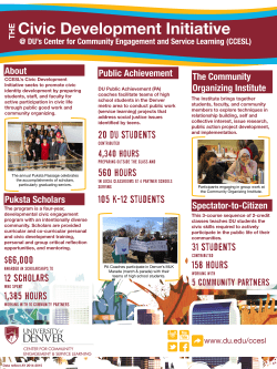 Read highlights of our Civic Development program