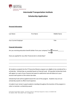 Scholarship Request Form