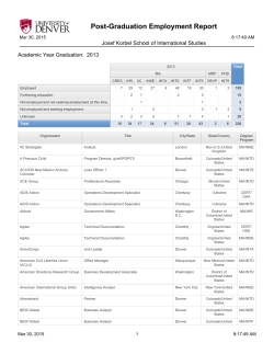 Career Report 2013