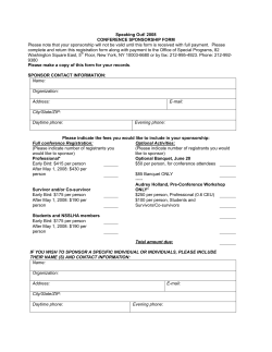 sponsorship form