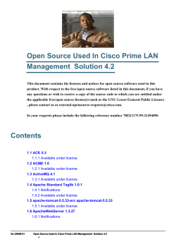 Open Source and Third-Party Licenses Used In Cisco Prime LAN Management Solution 4.2