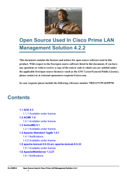 Open Source Used In Cisco Prime LAN Management Solution 4.2.2