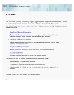 Cisco Prime IP Express 8.2 CLI Reference Guide
