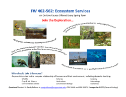 FW 462/562 Ecosystem Services