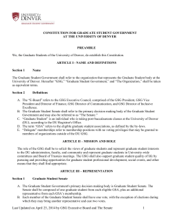 GSG constitution 2014