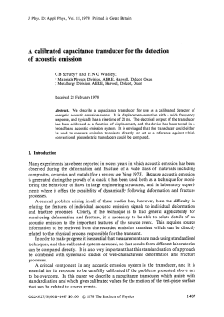 A Calibrated Capacitance Transducer for the Detection of Acoustic Emission