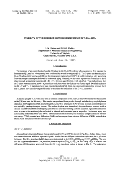 Stability of the Ordered Orthorhombic Phase in Ti-24A1-11Nb