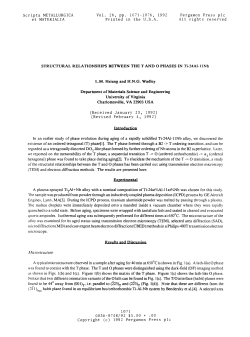 Structural Relationships Between the T and O Phases in Ti-24A1-11Nb