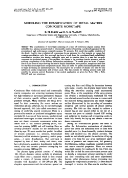 Modeling the Densification of Metal Matrix Composite Monotape