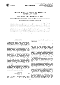 Densification of Porous Materials by Power-Law Creep
