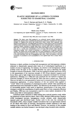 Elastic Response of a Layered Cylinder Subjected to Diametral Loading