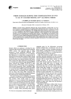 Fiber Damage During the Consolidation of PVD Ti-6A1-4V Coated Nextel 610 Alumina Fibers