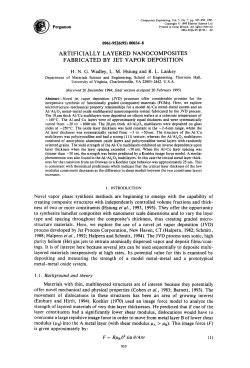 Artificially Layered Nanocomposites Fabricated by Jet Vapor Deposition