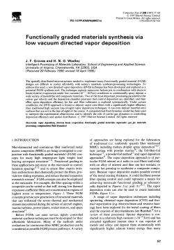 Functionally Graded Materials Synthesis Via Low Vacuum Directed Vapor Deposition