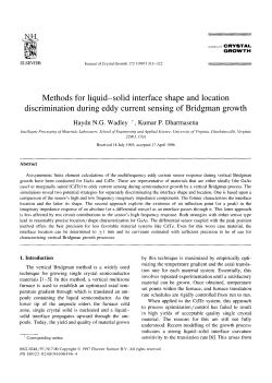 Methods for Liquid-Solid Interface Shape and Location Discrimination During Eddy Current Sensing of Bridgman Growth