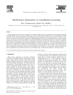 Model-Based Simulation of the Consolidation Processing of Metal Coated Fibers