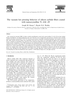 The Vacuum Hot Pressing Behavior of Silicon Carbide Fibers Coated with Nanocrystalline Ti-6A1-4V