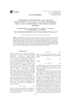 Compressive Deformation and Yielding Mechanisms in Cellular A1 Alloys Determined Using X-Ray Tomography and Surface Strain Mapping