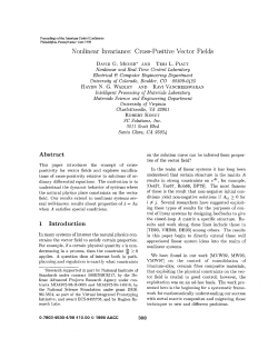 Nonlinear Invariance: Cross-Positive Vector Fields