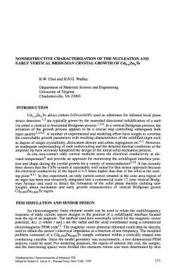 Nondestructive Characterization of the Nucleation and Early Vertical Bridgman Crystal Growth of Cd1-xZnxTe