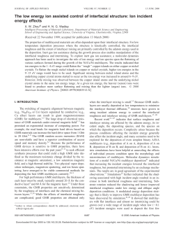 The Low Energy Ion Assisted Control of Interface Structure: Ion Incident Energy Effects