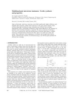 Multifunctional Microtruss Laminates: Textiles Synthesis and Properties