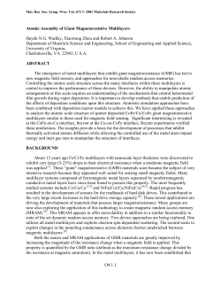 Atomic Assembly of Giant Magnetoresistive Multilayers