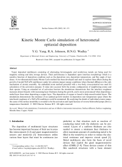 Kinetic Monte Carlo Simulation of Heterometal Epitaxial Deposition