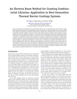An Electron Beam Method for Creating Combinatorial Libraries: Application to Next Generation Thermal Barrier Coatings Systems