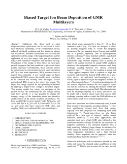 Biased Target Ion Beam Deposition of GMR Multilayers