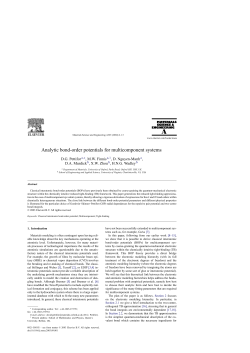 Analytic Bond-Order Potentials for Multicomponent Systems