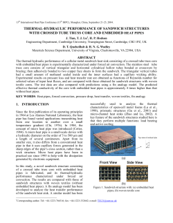 Thermal-Hydaulic Performance of Sandwich Structures with Wire Mesh Core and Embedded Heat Pipes