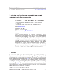 Predicting Surface Free Energies with Interatomic Potentials and Electron Counting