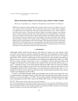 Truss Waviness Effects in Cellular Lattice Structures