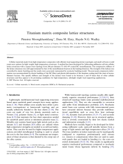 Titanium Matrix Composite Lattice Structures