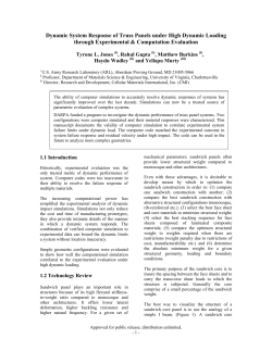 Dynamic System Response of Truss Panels Under High Dynamic Loading Through Experimental and Computation Evaluation