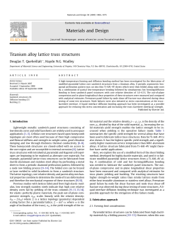 Titanium Alloy Lattice Truss Structures