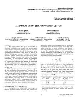 A Heat Plate Leading Edge for Hypersonic Vehicles