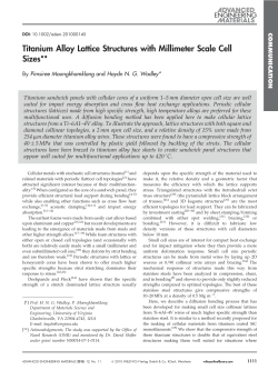 Titanium Alloy Lattice Structures with Millimeter Scale Cell Sizes
