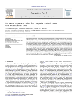 Mechanical Response of Carbon Fiber Composite Sandwich Panels with Pyramidal Truss Cores