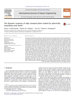 The Dynamic Response of Edge Clamped Plates Loaded by Spherically Expanding Sand Shells