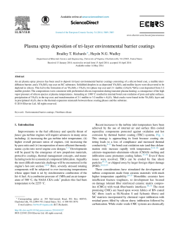 Plasma Spray Deposition of Tri-Layer Environmental Barrier Coatings